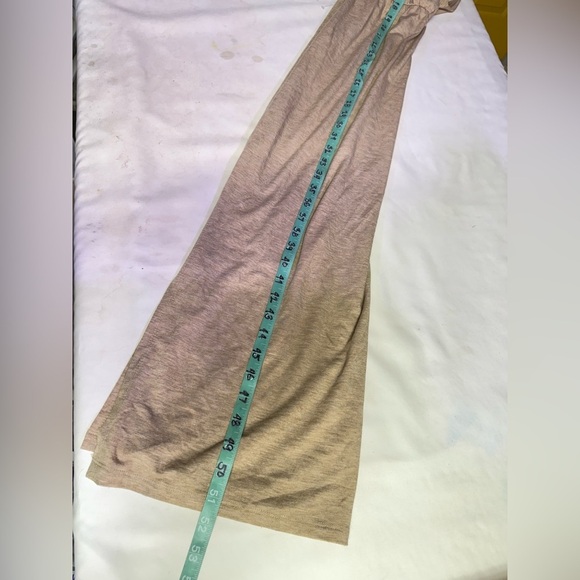 WAYF Tan knit cap sleeve elastic waist midi dress size M - Picture 16 of 16